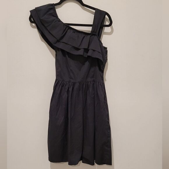 Tara JarmonBlack one shoulder sleeve dress size EU 40 - Picture 11 of 16